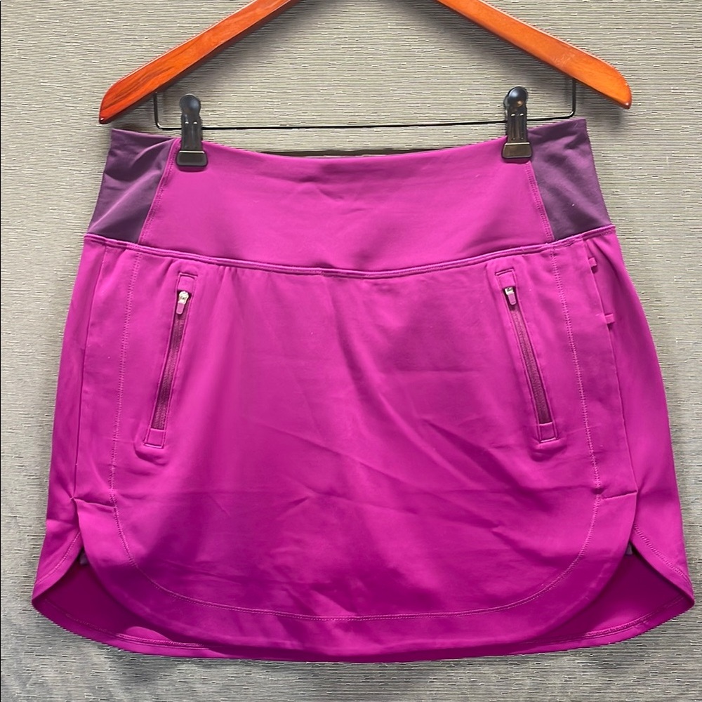 Athleta Pink Asymmetrical Golf‎ Mini Skorts Athletic